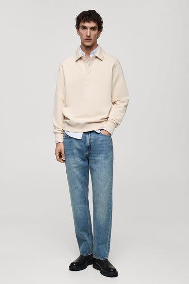 Sweater met ronde hals Wit - Mango