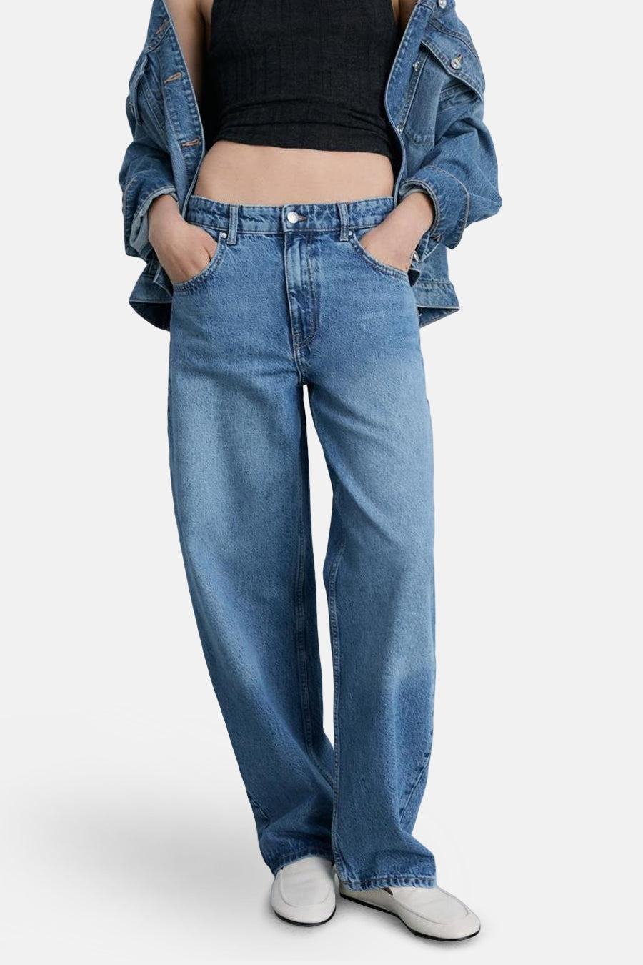 CARLO - mid blue denim - MANGO - 1