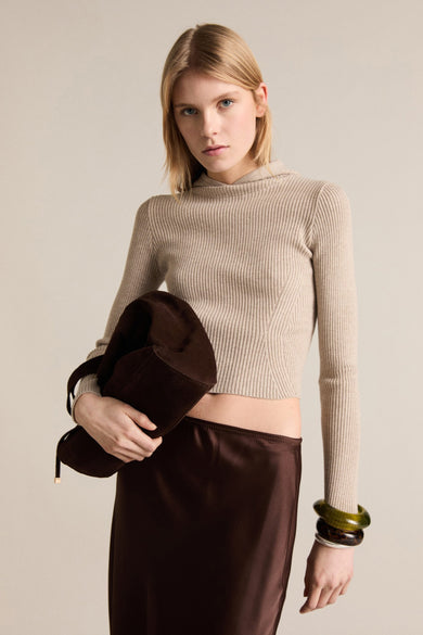 Pull col O Beige - Mango