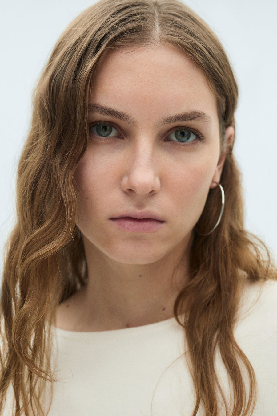 Pull met ronde hals - wit - MANGO