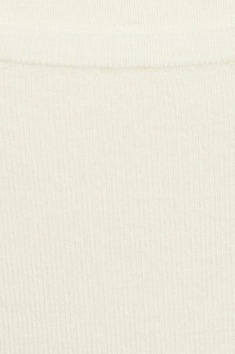 Pull met ronde hals - wit - MANGO