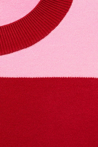 Pull à col rond - rouge