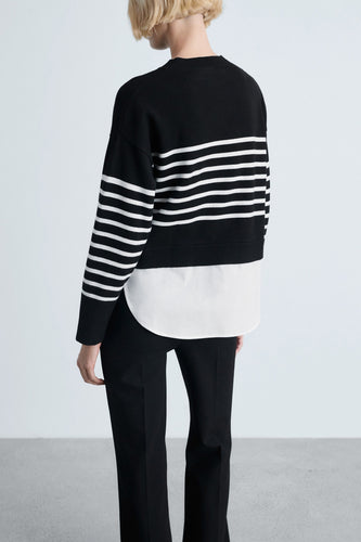 Pull met ronde hals - Zwart - MANGO