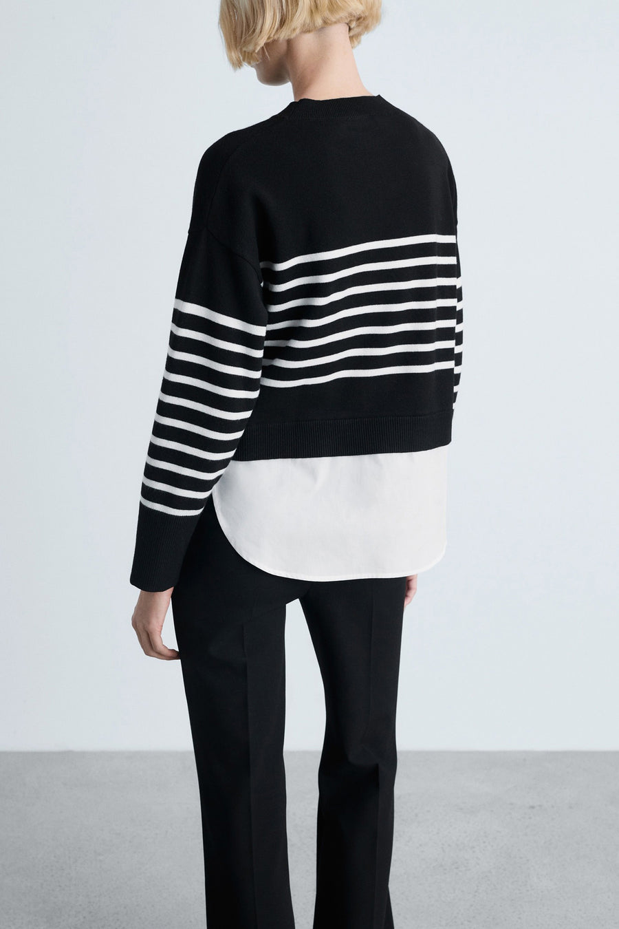 Pull met ronde hals - Zwart - MANGO