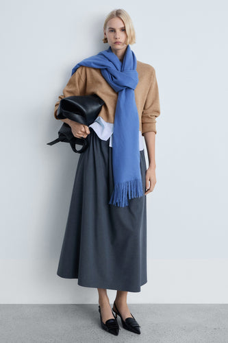 Pull met ronde hals - bruin