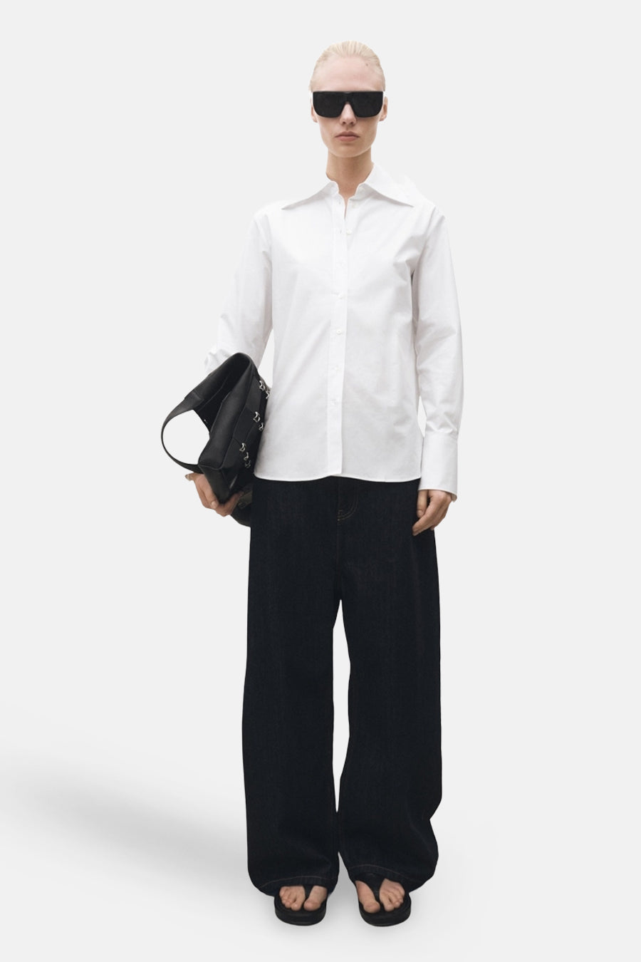 Chemise à manches longues - blanc