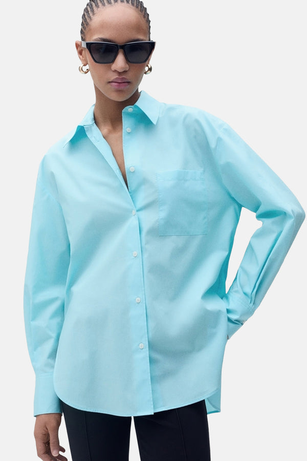 Hemd (lange mouwen) Blauw - Mango