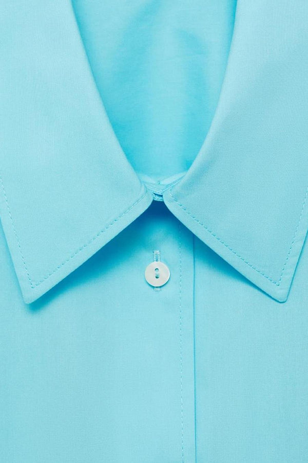 Hemd (lange mouwen) Blauw - Mango