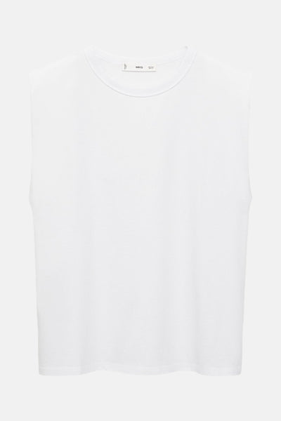 Top (sans manches) Blanc - MANGO