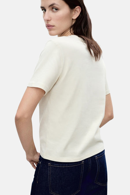 T-shirt met korte mouwen - Beige