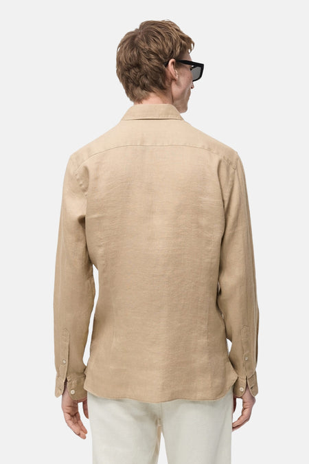 Hemd met lange mouwen - Beige