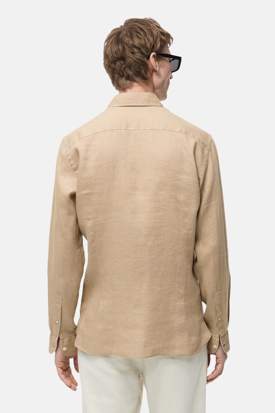 Hemd met lange mouwen - Beige - MANGO
