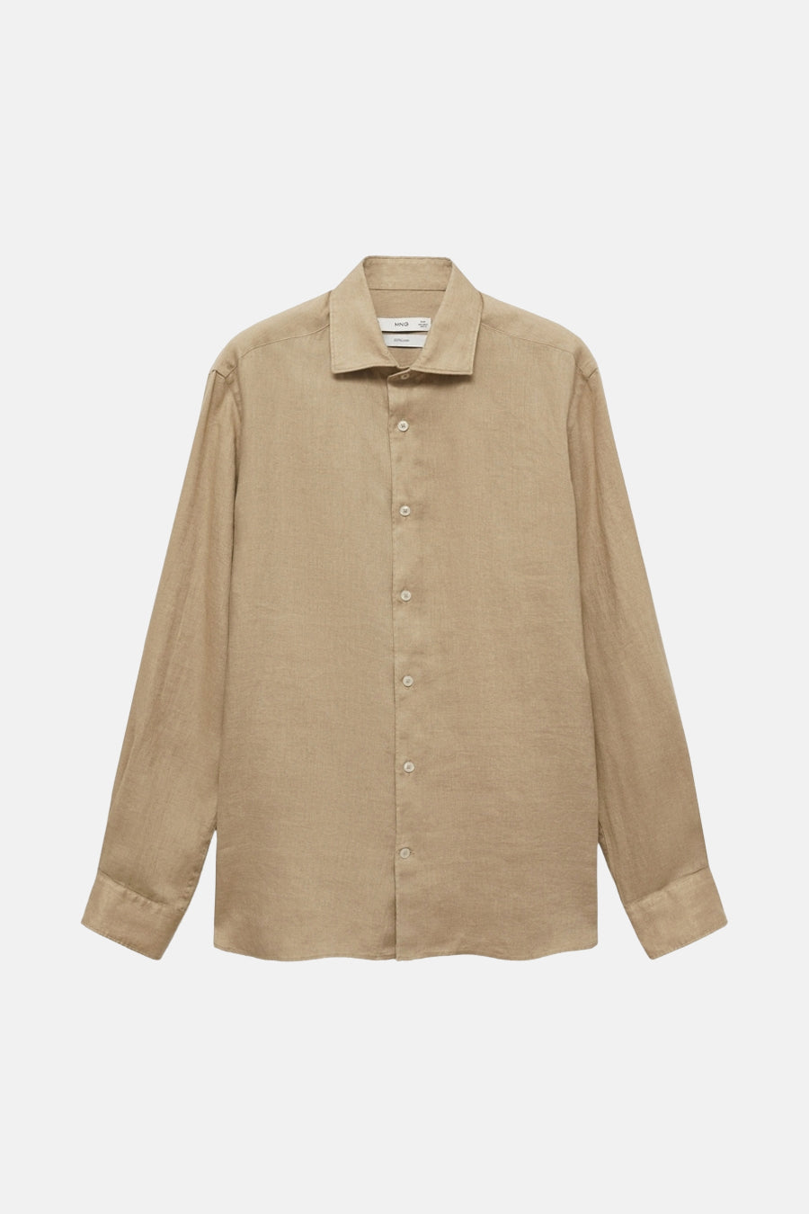 Hemd met lange mouwen - Beige - MANGO