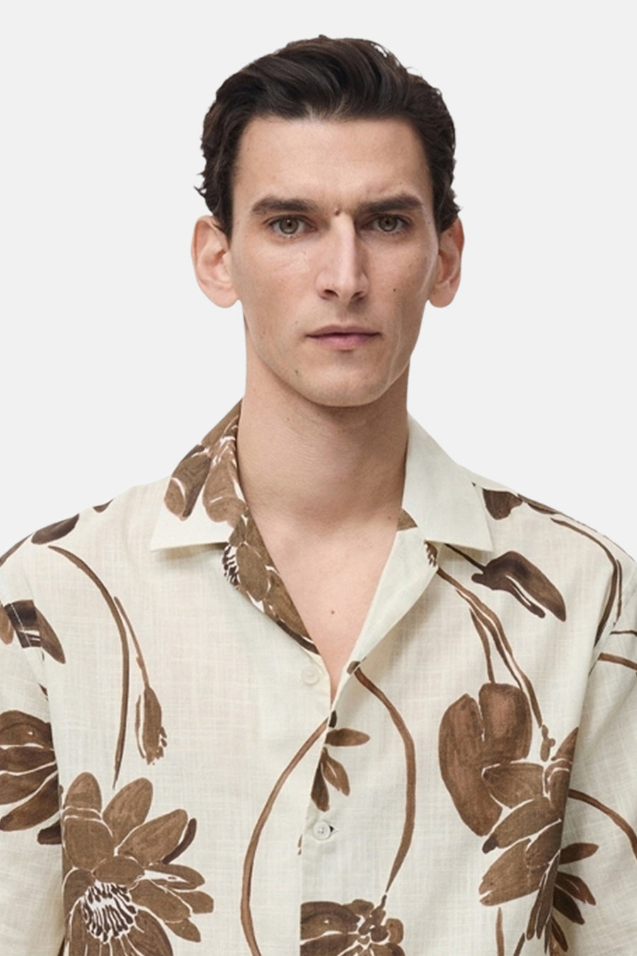 Chemise à manches courtes - brun - MANGO