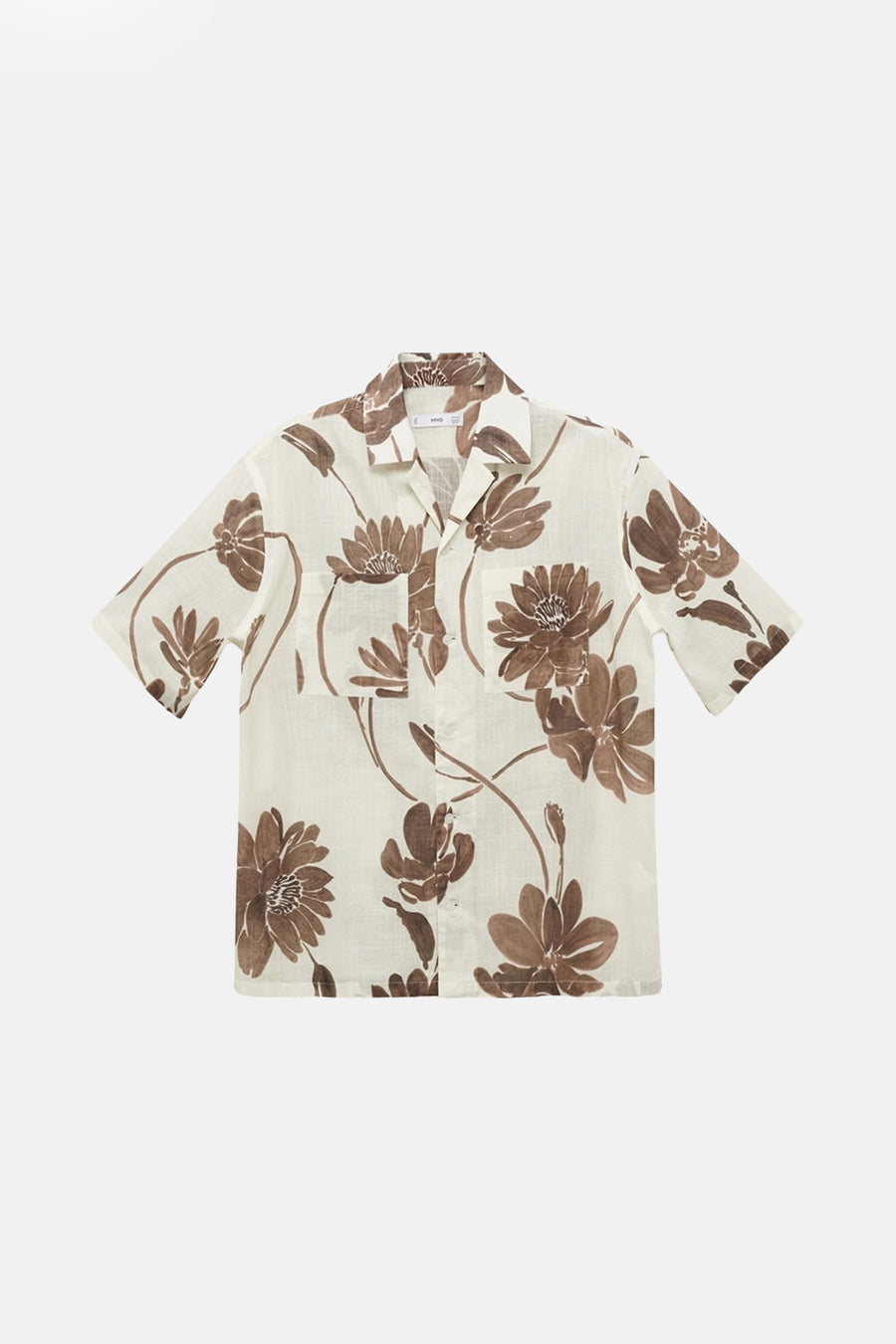 Chemise à manches courtes - brun - MANGO