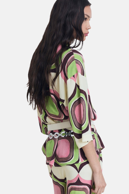 Blouse met korte mouwen - Multicolor