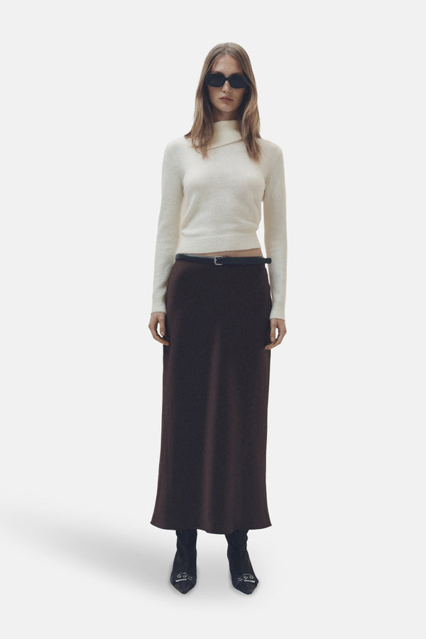 Pull col roulé Blanc - Mango