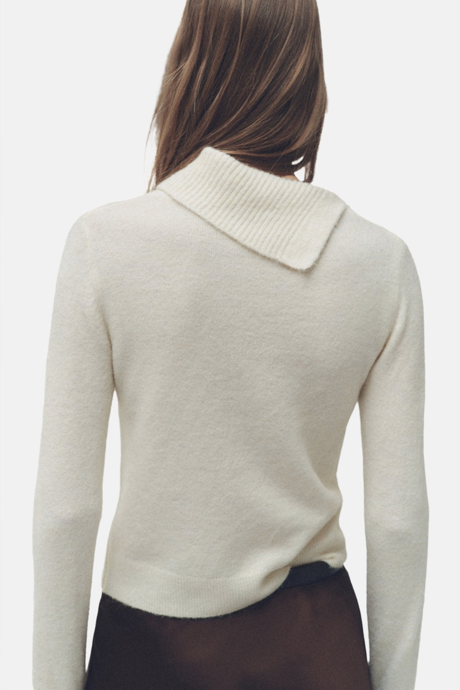 Pull met rolkraag - Ecru