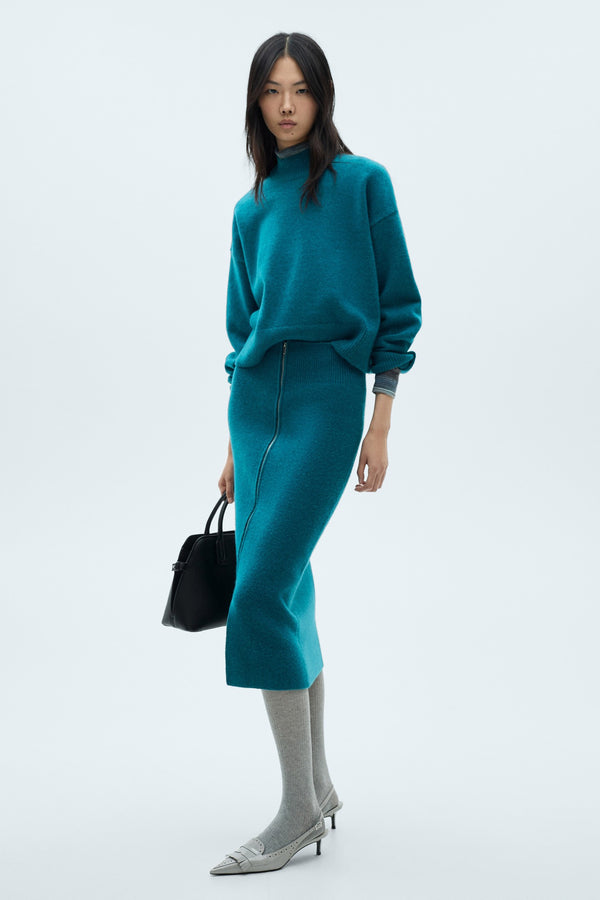 Pull col O Vert - Mango