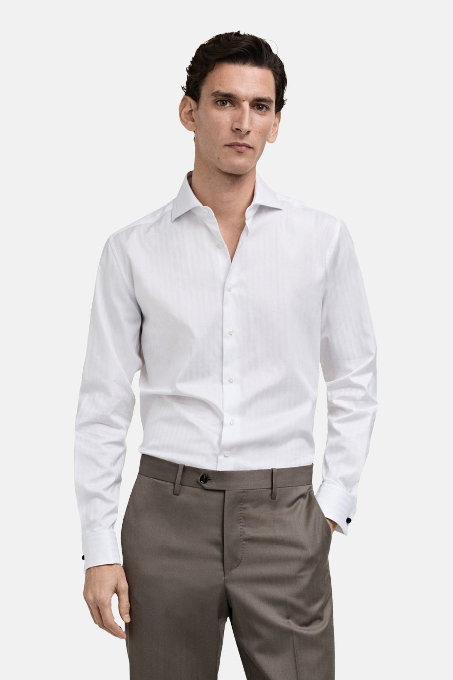 Hemd met lange mouwen - wit - MANGO