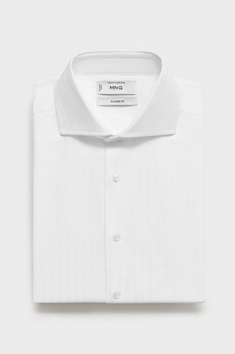 Chemise à manches longues - blanc