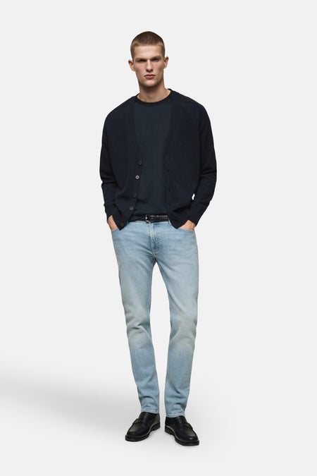Jeans slim Light blue denim - Mango