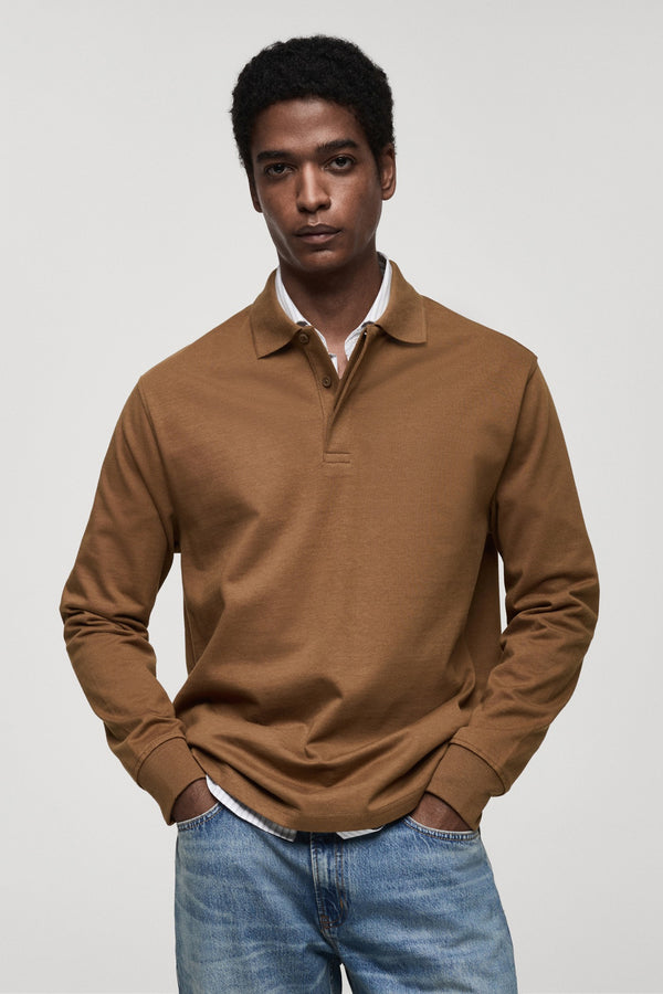 Sweat col O Brun - Mango