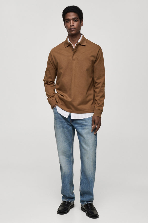 Sweat col O Brun - Mango