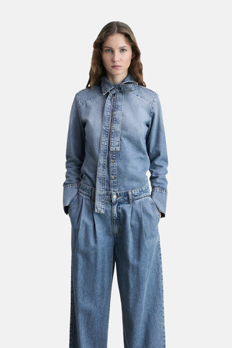 MELISSA - Mid blue denim - MANGO