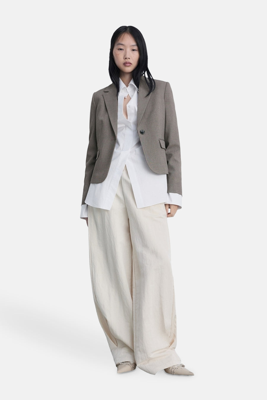 Blazer - bruin - MANGO