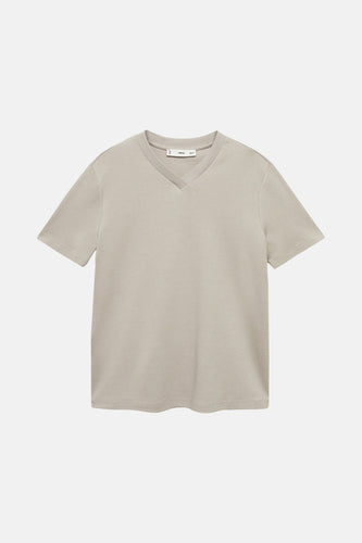 T-shirt à manches courtes - Gris - MANGO