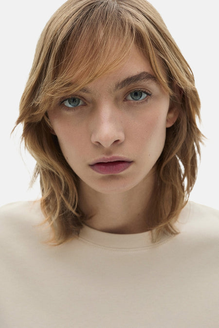 Top uni manche courte Blanc - Mango