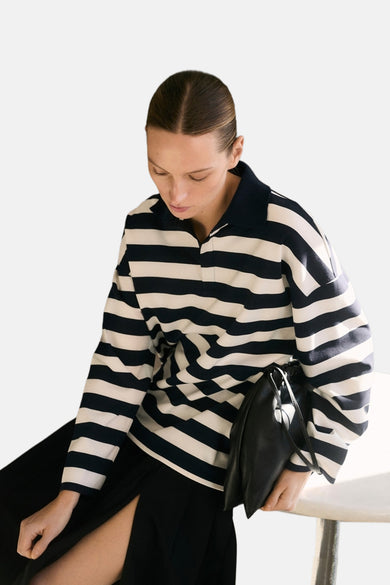 Sweater met ronde hals Blauw - MANGO