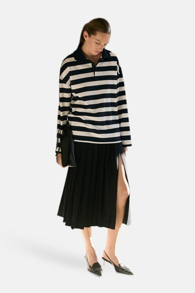 Sweater met ronde hals Blauw - MANGO