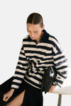 Sweater met ronde hals Blauw - MANGO