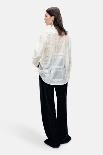 Hemd met lange mouwen - ecru - MANGO