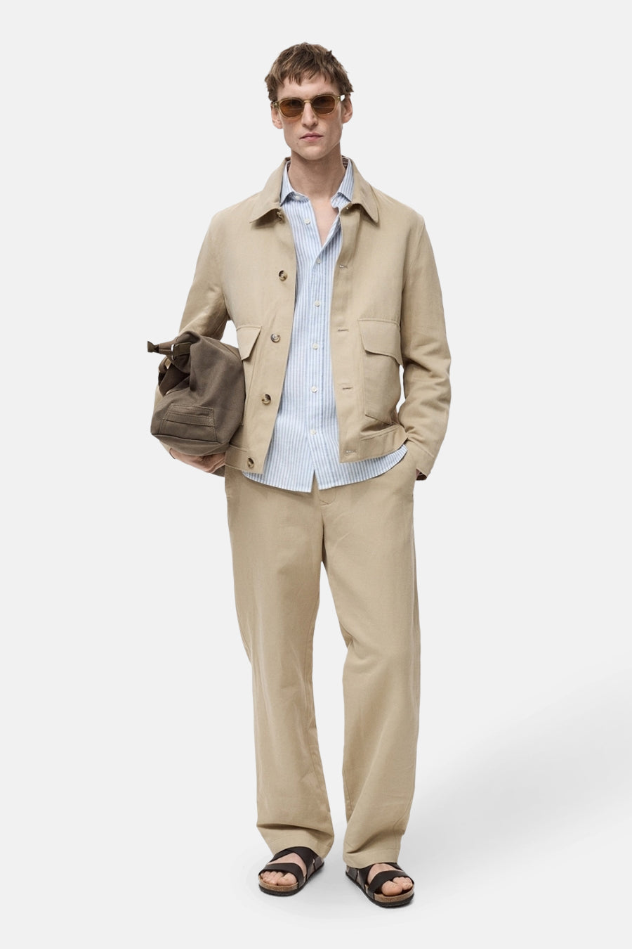Broek - Beige - MANGO