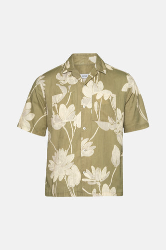 Chemise à manches courtes - vert - MANGO