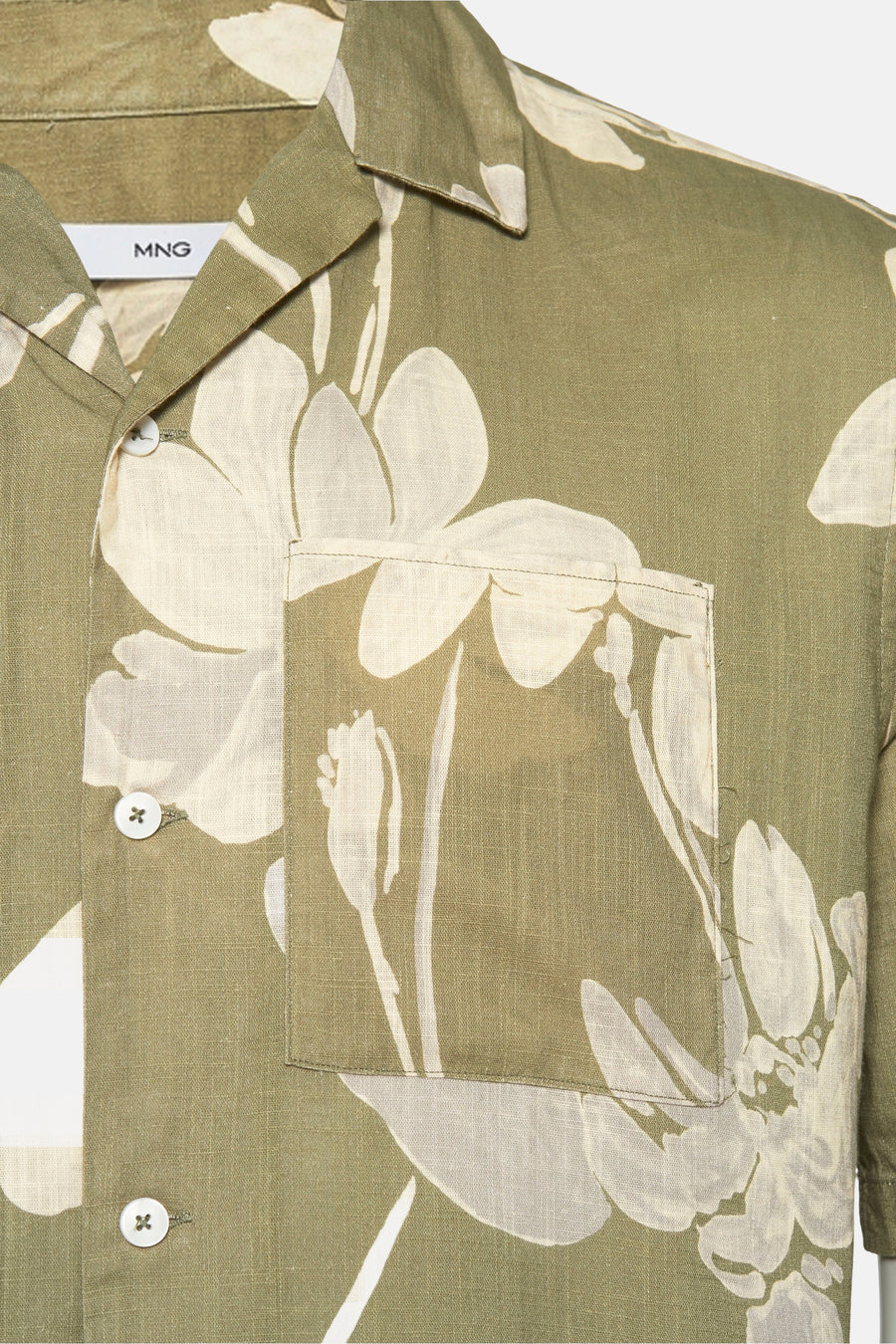 Chemise à manches courtes - vert - MANGO