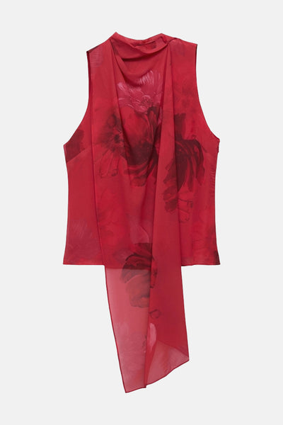 Blouse (zonder mouwen) Rood - Mango