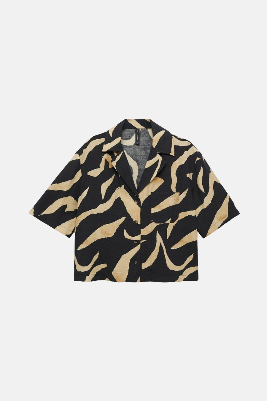 Hemd met korte mouwen - Zwart - MANGO