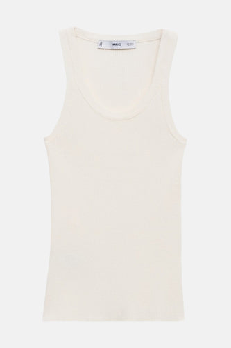 Débardeur - Blanc - MANGO