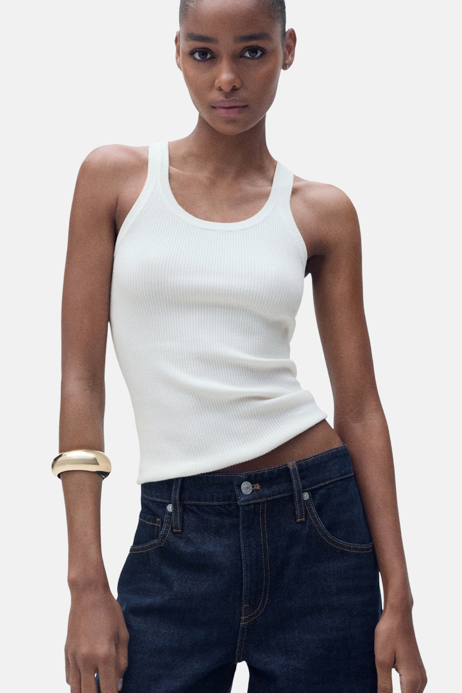 Débardeur - Blanc - MANGO