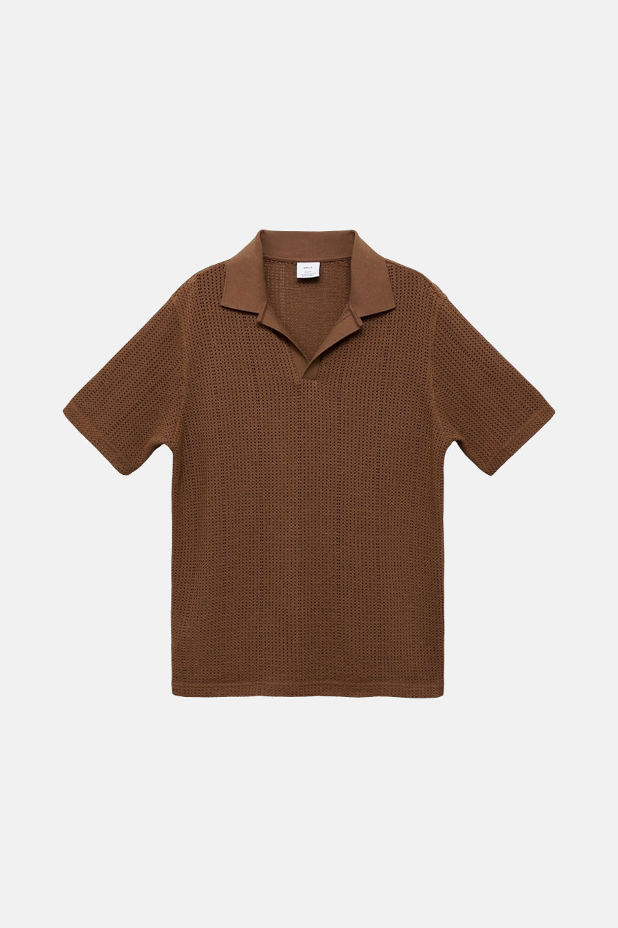 Polo met korte mouwen - bruin - MANGO