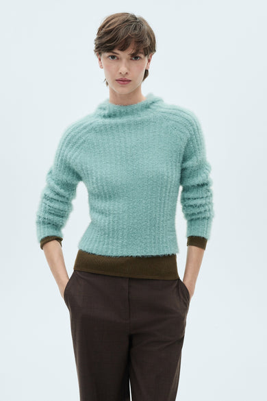 Trui met ronde hals Blauw - Mango