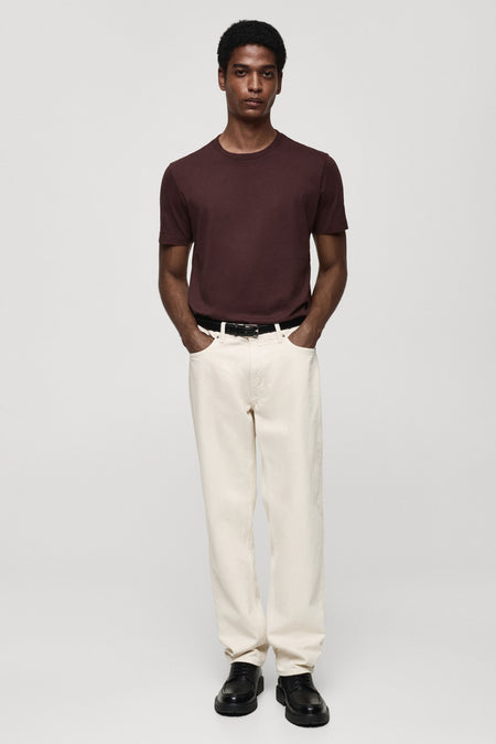 T-shirt met korte mouwen - Bordeaux