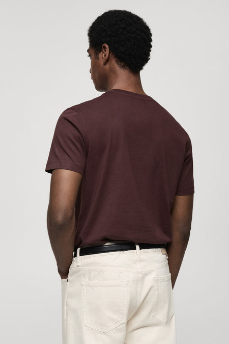 T-shirt met korte mouwen - Bordeaux