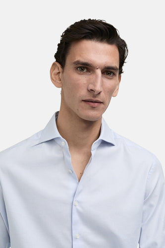 Hemd met lange mouwen - blauw - MANGO