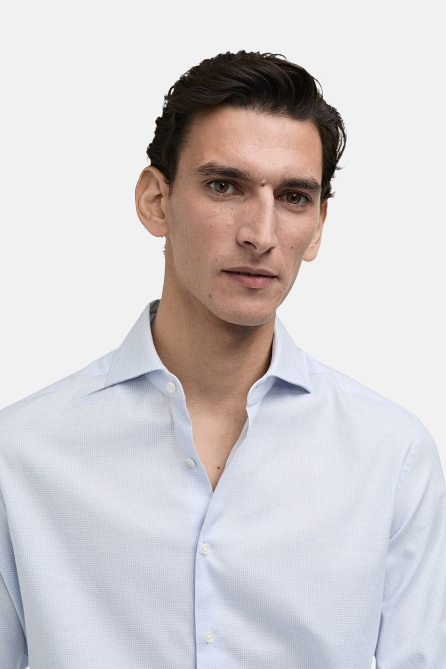 Hemd met lange mouwen - blauw - MANGO