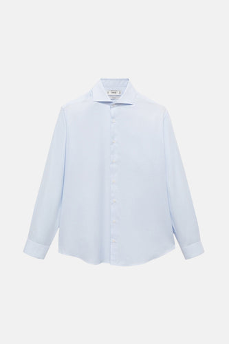 Hemd met lange mouwen - blauw - MANGO